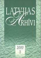 LATVIJAS ARHĪVI. 2000. 3