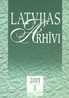 LATVIJAS ARHĪVI. 2001. 3