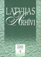 LATVIJAS ARHĪVI. 2001. 4
