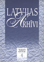 LATVIJAS ARHĪVI. 2002. 4