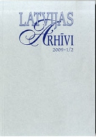 LATVIJAS ARHĪVI 2009. 1./2.